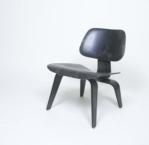 SOLD Eames Evans Herman Miller Early 40's 50's LCW Original Black Aniline Dye