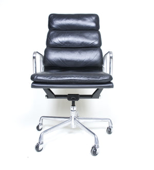 SOLD Eames Herman Miller Soft Pad High Back Aluminum Group Executive Chair