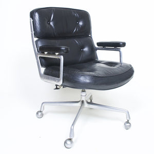 SOLD Eames Herman Miller Time Life Aluminum Group Chair Leather Vintage Original