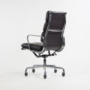 SOLD 1996 Vintage Black Eames Herman Miller High Back Soft Pad Aluminum Group Chair