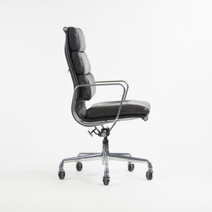 SOLD 1996 Vintage Black Eames Herman Miller High Back Soft Pad Aluminum Group Chair