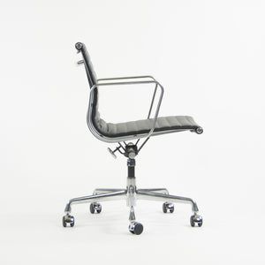 SOLD Herman Miller Eames 2010's Low Aluminum Group Management Desk Chair Black Leather