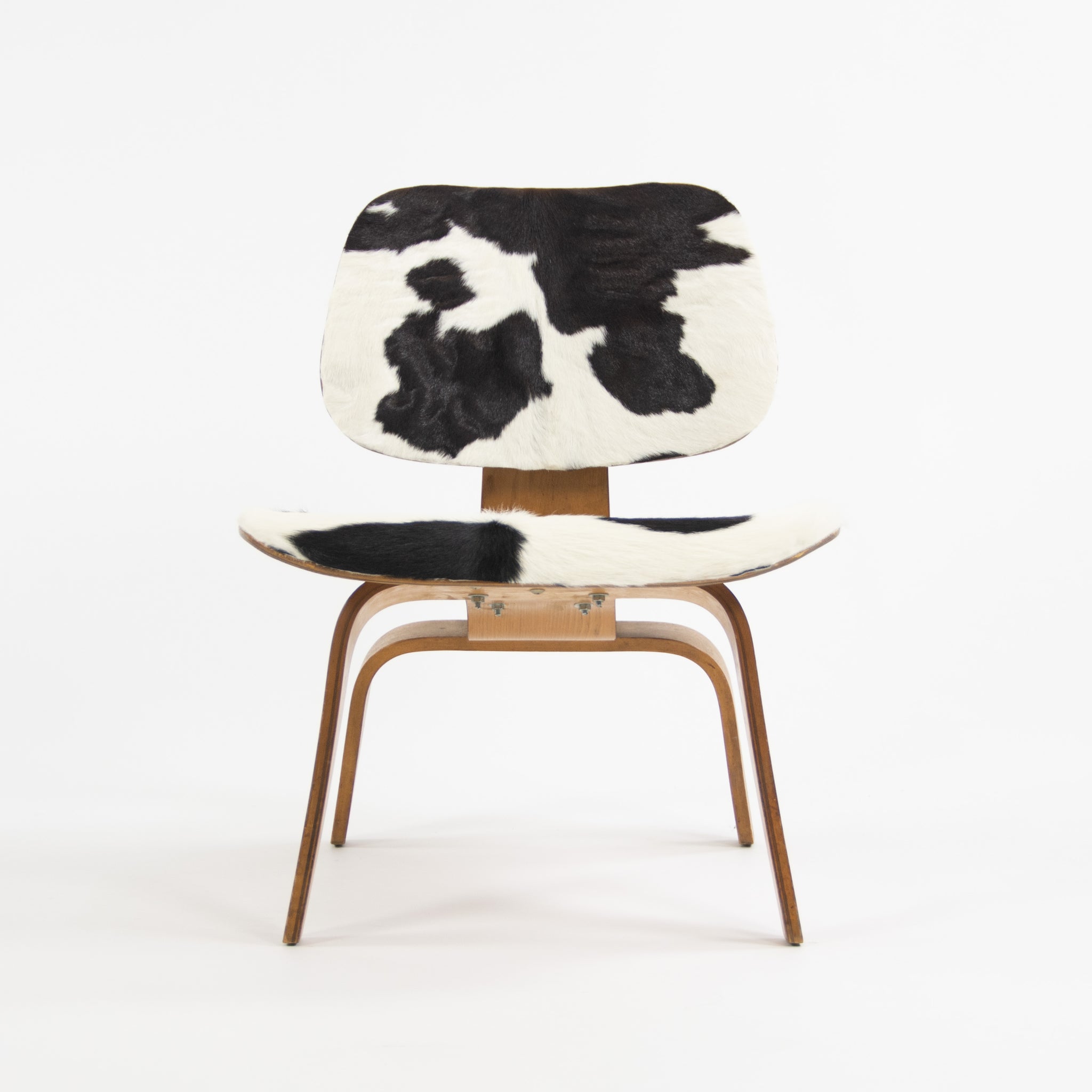 SOLD Charles and Ray Eames 1948 Evans LCW Lounge Chair Wood Ash Pony Hide