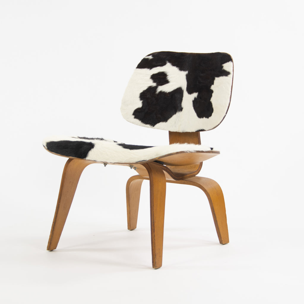 SOLD Charles and Ray Eames 1948 Evans LCW Lounge Chair Wood Ash Pony Hide