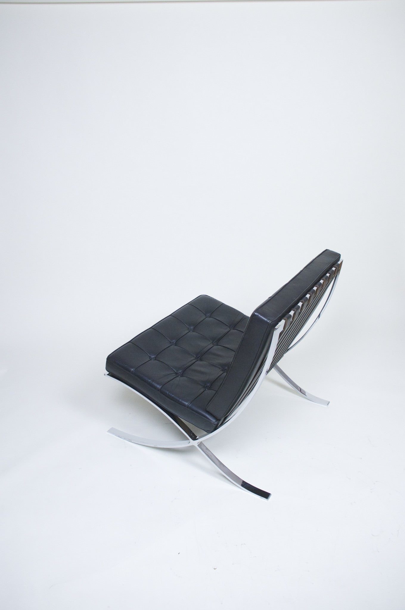 SOLD Knoll Barcelona Chair Mies Van Der Rohe Black Leather Gorgeous Condition #2 of 2