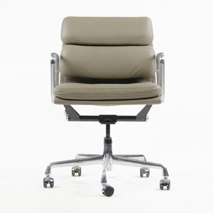 SOLD Herman Miller Eames Soft Pad Aluminum Group Chair Gray Leather 2005 2x Available '