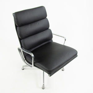 SOLD Eames Herman Miller Vintage Soft Pad Aluminum Group Lounge Chair Black