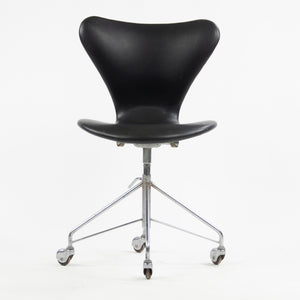 SOLD 1960's Original Arne Jacobsen 3117 for Fritz Hansen Denmark Rolling Desk Chair