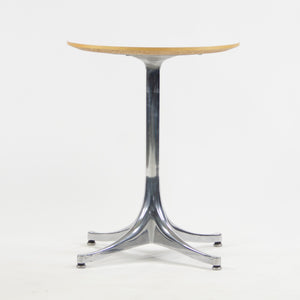 SOLD George Nelson Herman Miller 2006 Pedestal Side Table White Polished Aluminum