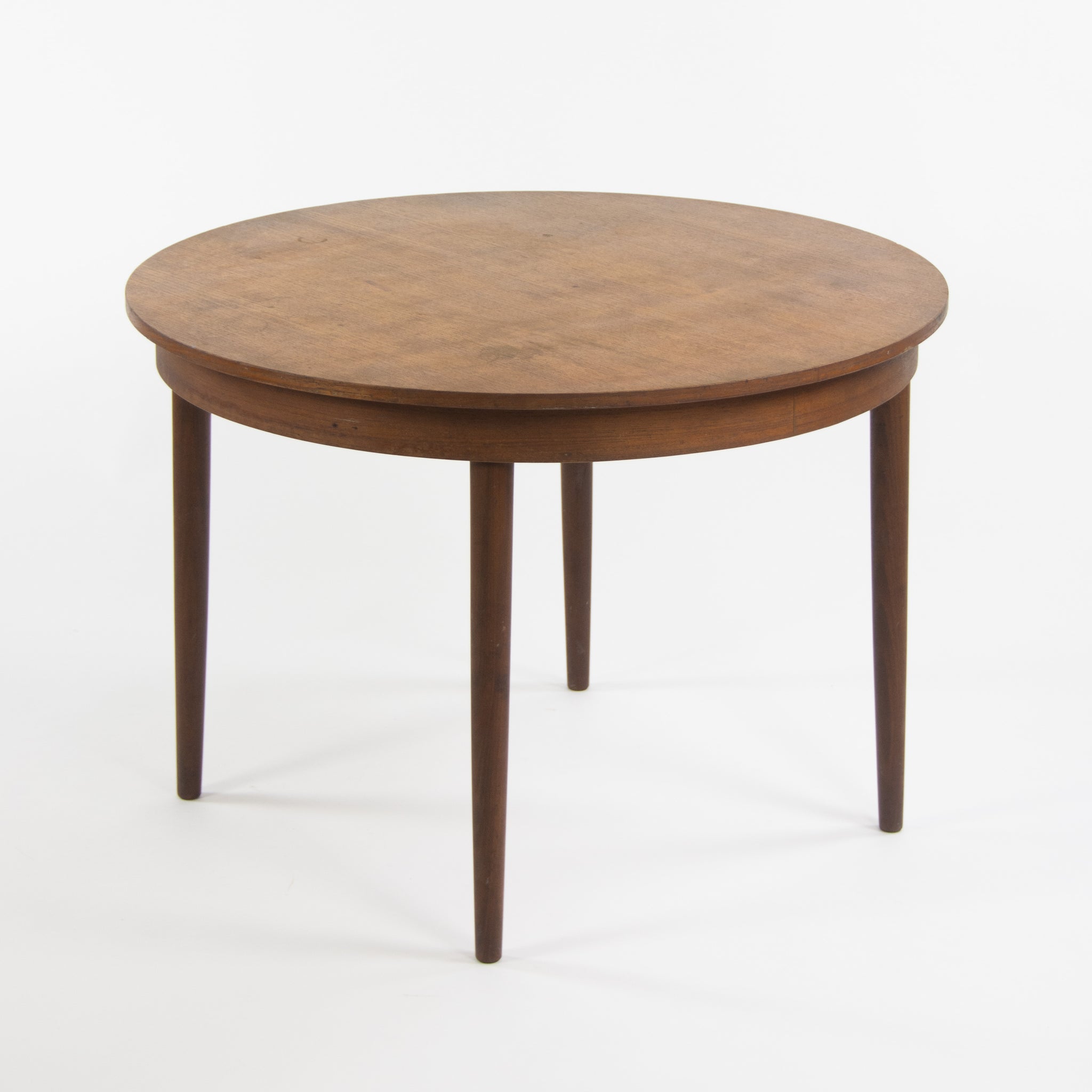 SOLD Hans Olsen for Frem Rojle Danish Modern Teak Round Dining Table, 1960's Vintage