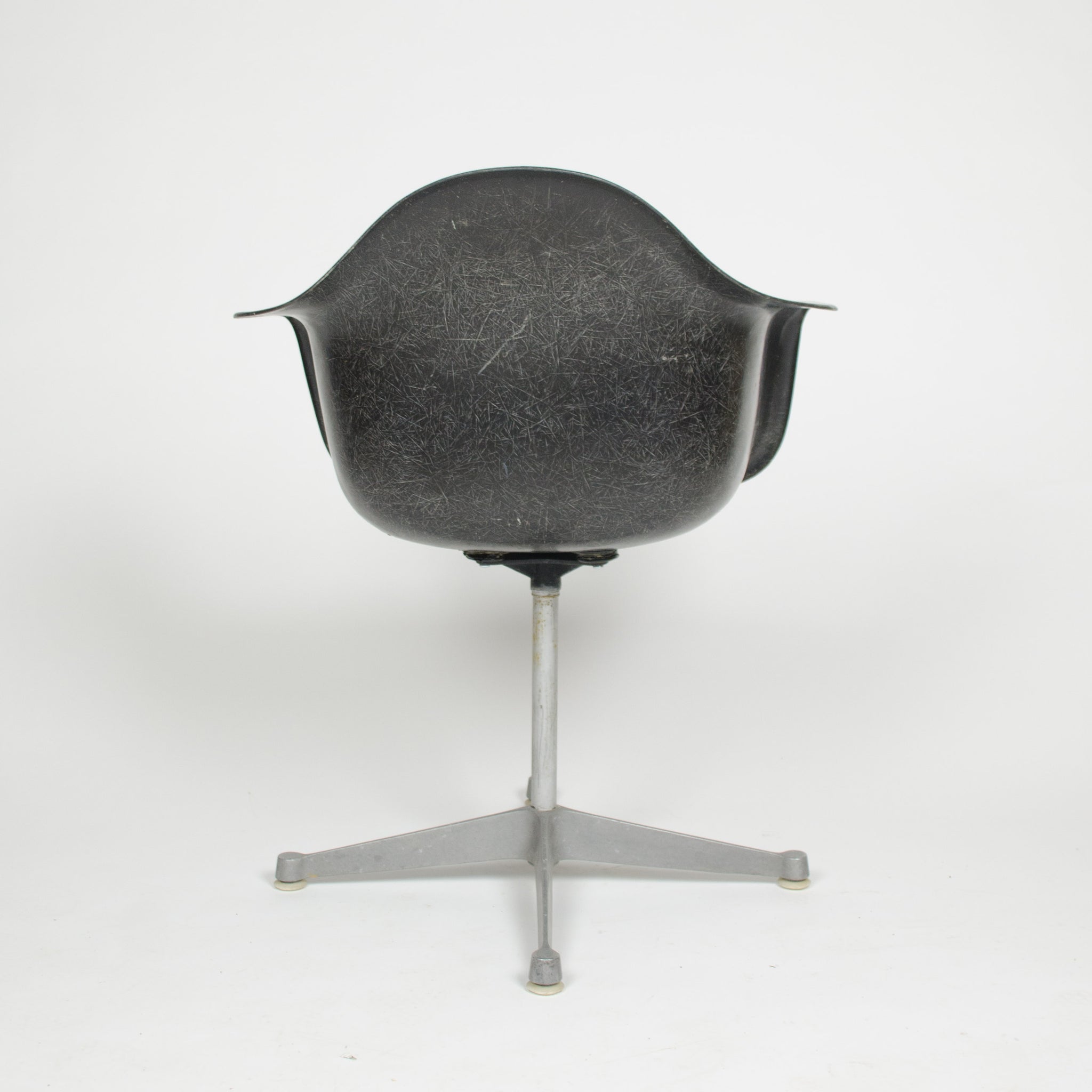 SOLD Eames Herman Miller Black Fiberglass Shell Chair