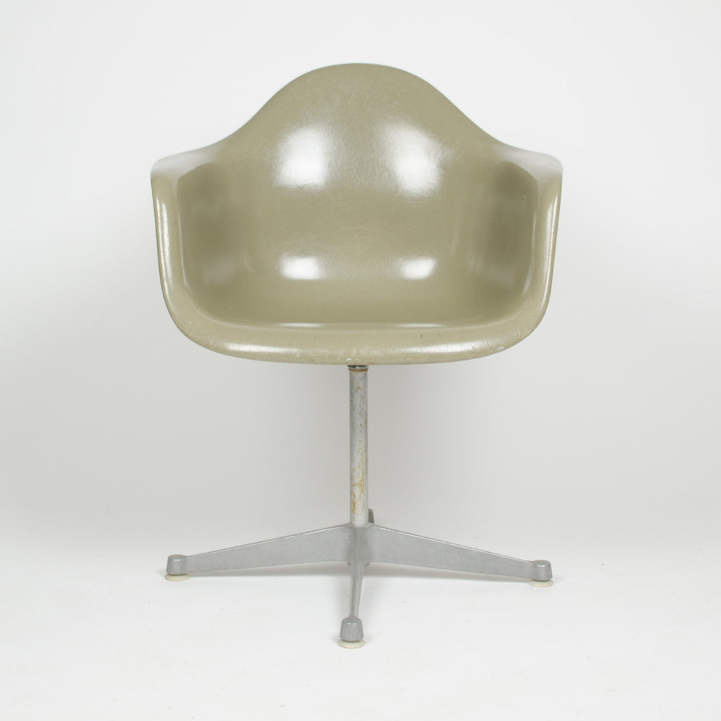 SOLD Eames Herman Miller Gray / Green Fiberglass Shell Chair