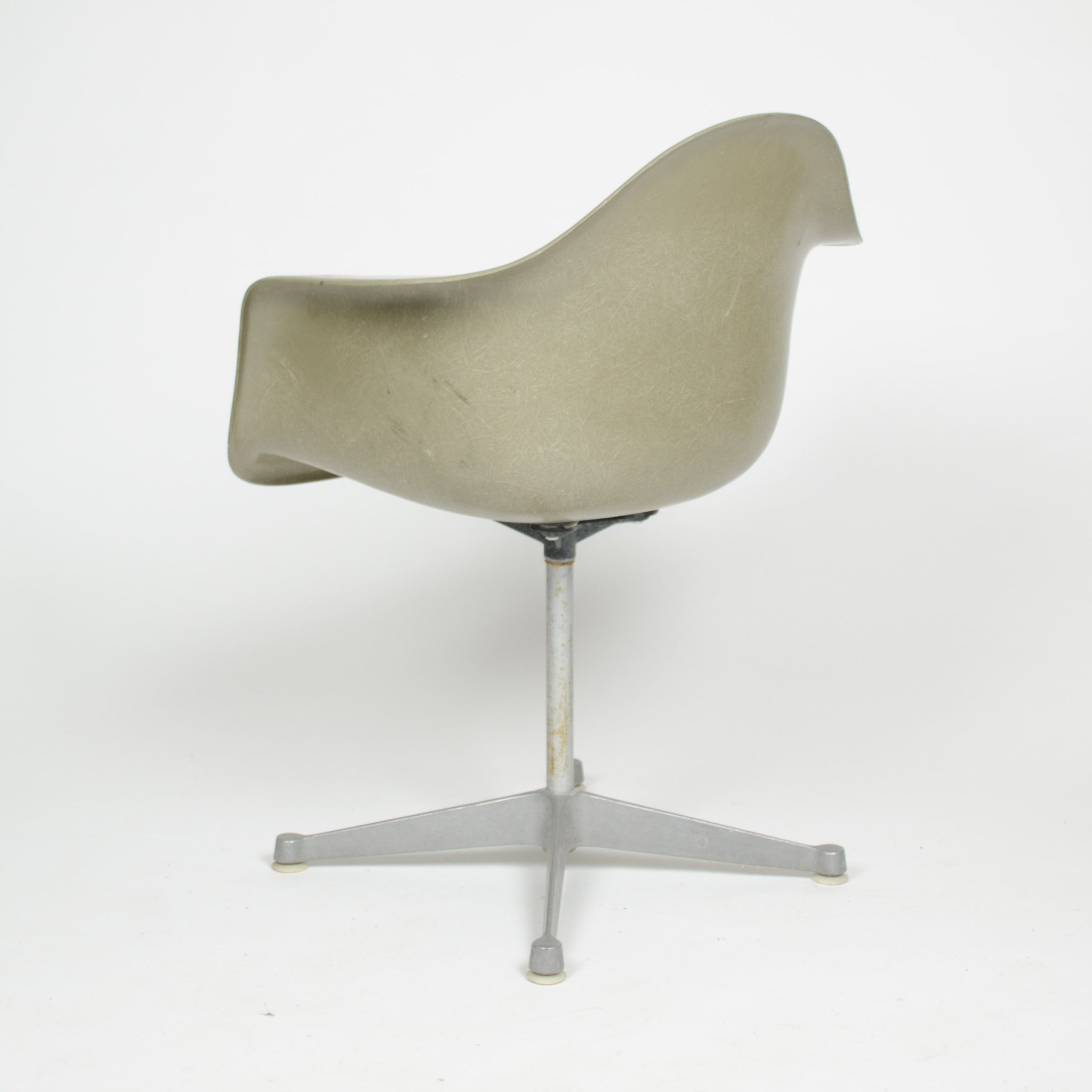 SOLD Eames Herman Miller Gray / Green Fiberglass Shell Chair