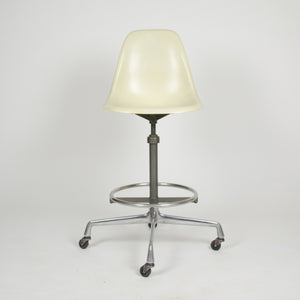 SOLD Eames Herman Miller Ivory Fiberglass Side Drafting Chair