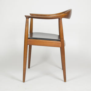 SOLD 4x Hans Wegner Round The Chair Johannes Hansen Denmark For Knoll Teak Armchairs