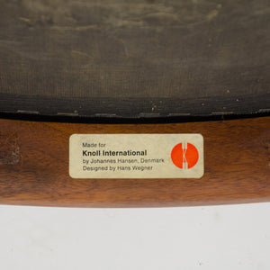 SOLD 4x Hans Wegner Round The Chair Johannes Hansen Denmark For Knoll Teak Armchairs