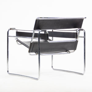 SOLD Early Gavina Knoll Stendig Marcel Breuer Wassily Chair B3 Black Leather