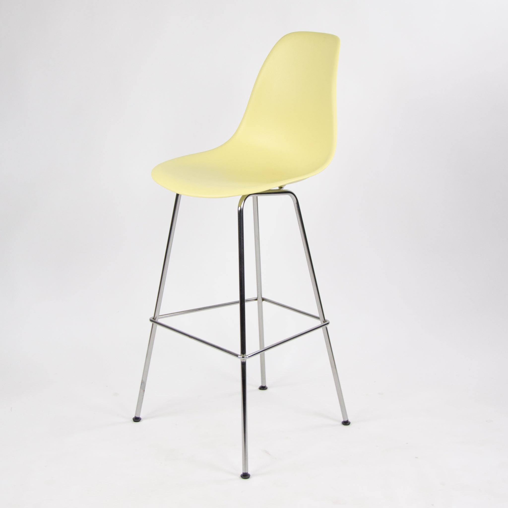 SOLD New 2016 Herman Miller Eames Plastic Side Shell Chair Barstool Pale Yellow 1x Available