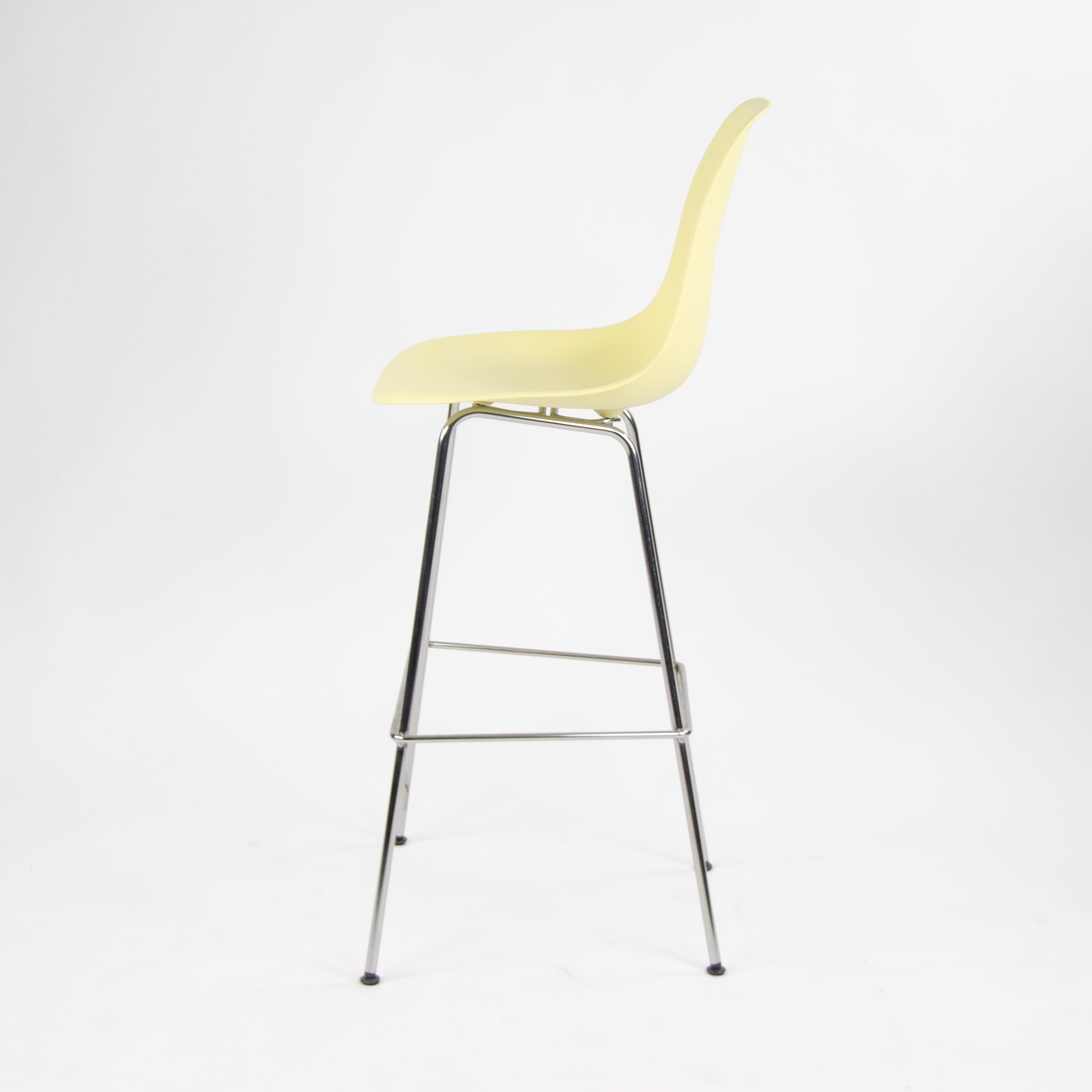 SOLD New 2016 Herman Miller Eames Plastic Side Shell Chair Barstool Pale Yellow 1x Available