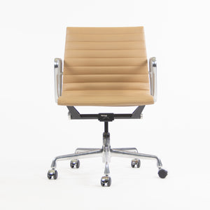 SOLD 2008 Herman Miller Eames Aluminum Group Management Desk Chair in Tan Naugahyde Multiples Available