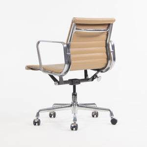 SOLD 2008 Herman Miller Eames Aluminum Group Management Desk Chair in Tan Naugahyde Multiples Available