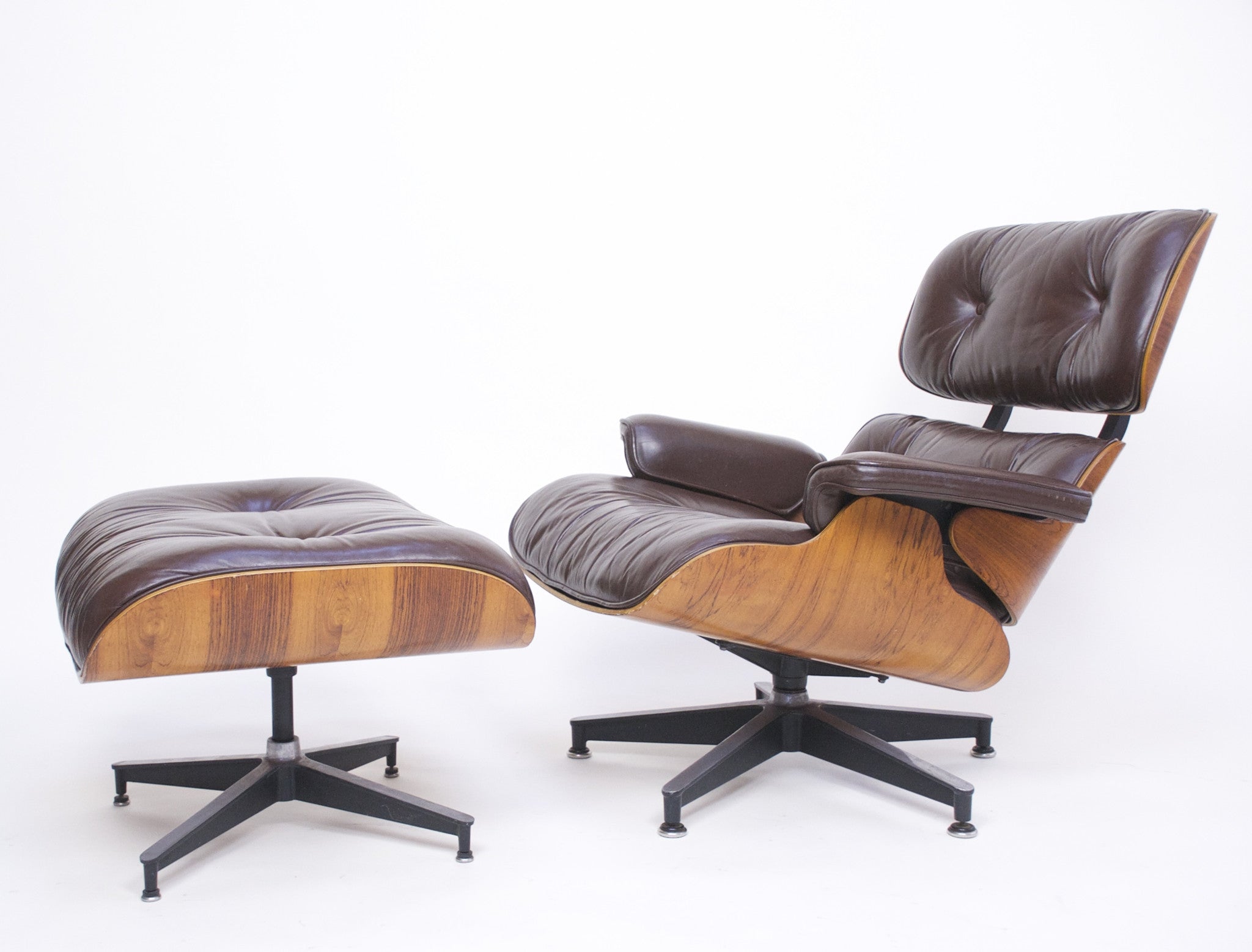 SOLD 1970's Herman Miller Eames Lounge Chair & Ottoman Rosewood 670 671