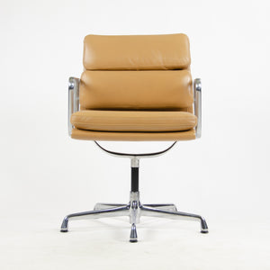 SOLD Eames Herman Miller Low Soft Pad Aluminum Desk Side Chair Tan Leather NEW