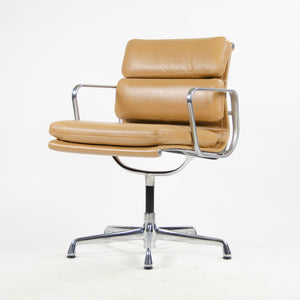 SOLD Eames Herman Miller Low Soft Pad Aluminum Desk Side Chair Tan Leather NEW