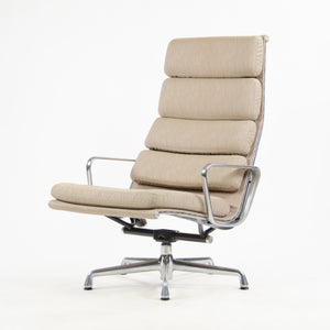 SOLD Herman Miller Eames Soft Pad Aluminum Group Lounge Chairs Fabric 2x 2007