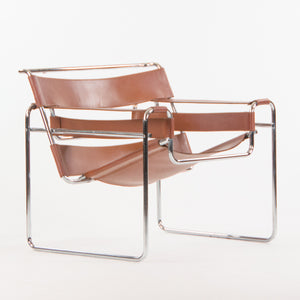 SOLD Early Gavina Knoll Stendig Marcel Breuer Wassily Chair B3 Brown Leather Marked