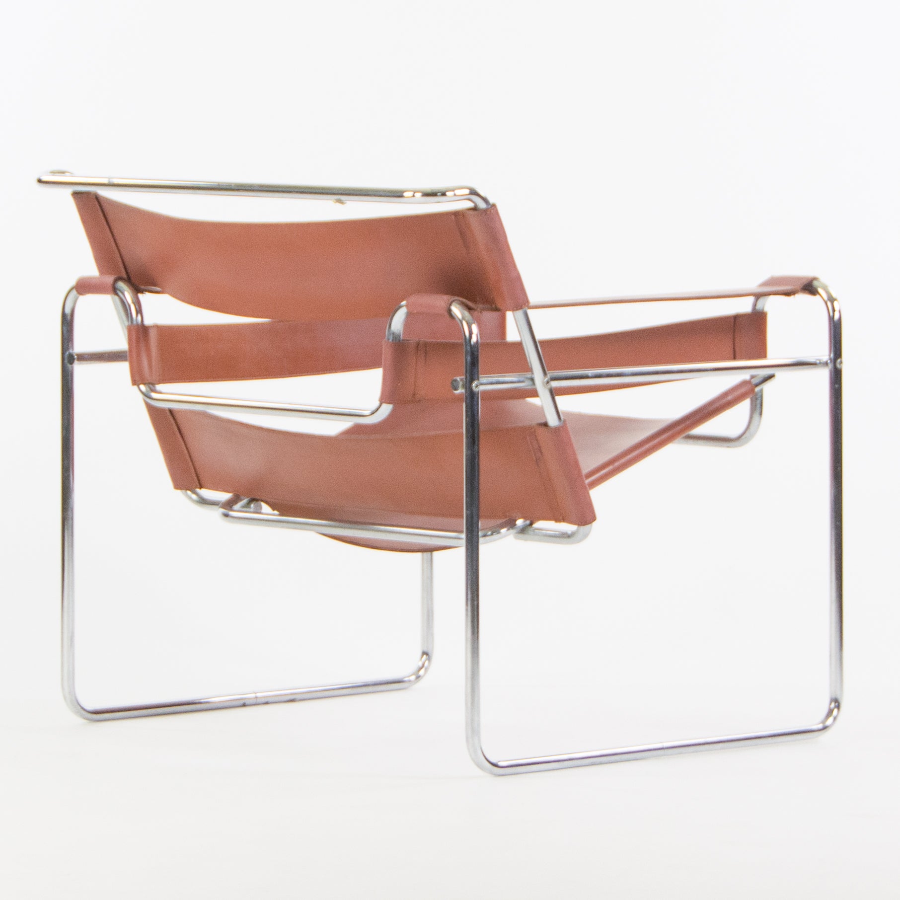 SOLD Early Gavina Knoll Stendig Marcel Breuer Wassily Chair B3 Brown Leather Marked