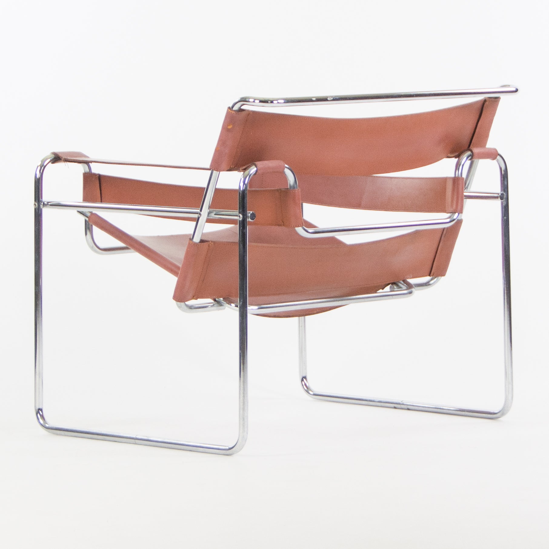 SOLD Early Gavina Knoll Stendig Marcel Breuer Wassily Chair B3 Brown Leather Marked