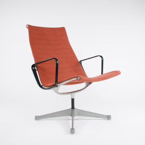 SOLD 2x Museum Quality Eames Herman Miller Aluminum Group Lounge Chairs, Fabric, MINT