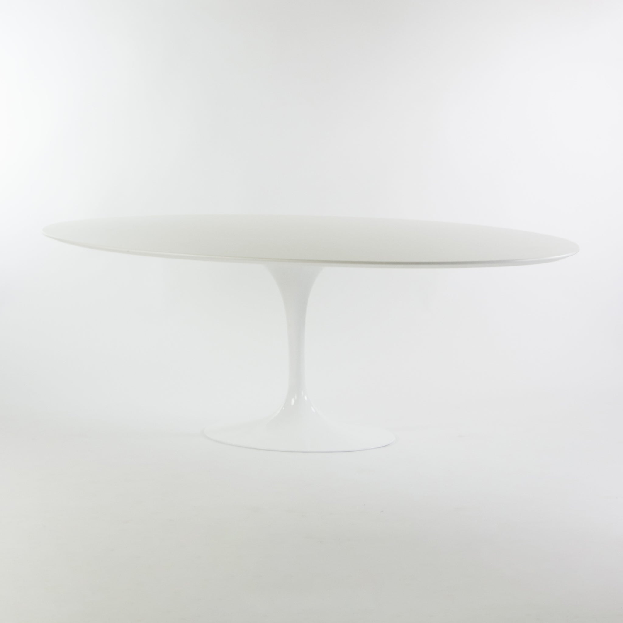 SOLD Eero Saarinen for Knoll 2019 96 inch White Laminate Oval Tulip Dining Table