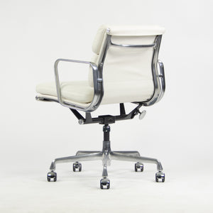 SOLD Eames Herman Miller Low Soft Pad Aluminum Desk Chair White Leather