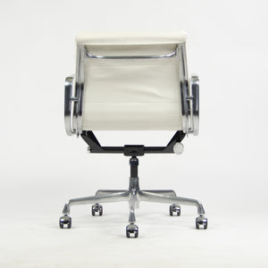 SOLD Eames Herman Miller Low Soft Pad Aluminum Desk Chair White Leather