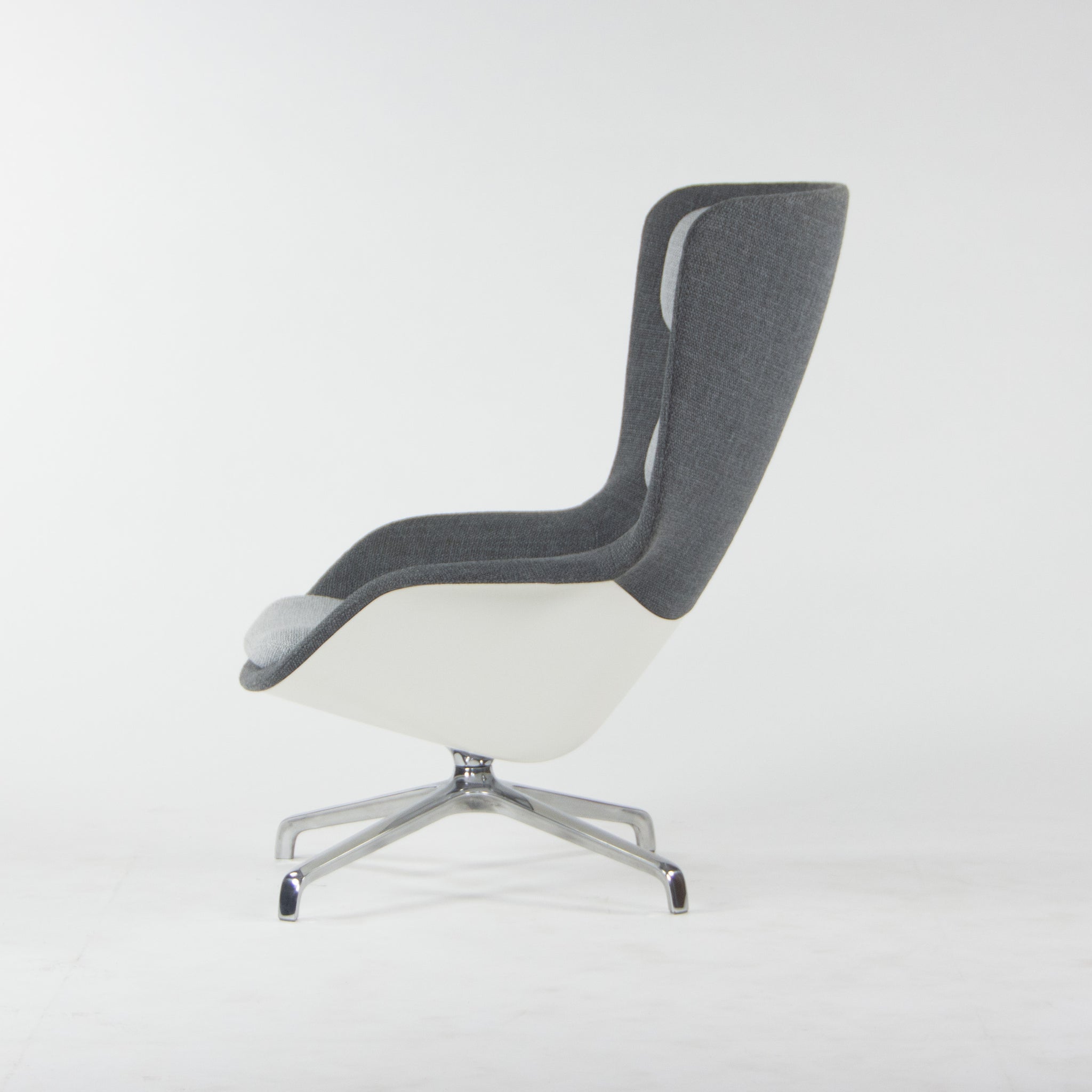 SOLD Herman Miller Grey Fabric Striad High Back Lounge Chair Markus Jehs Jürgen Laub