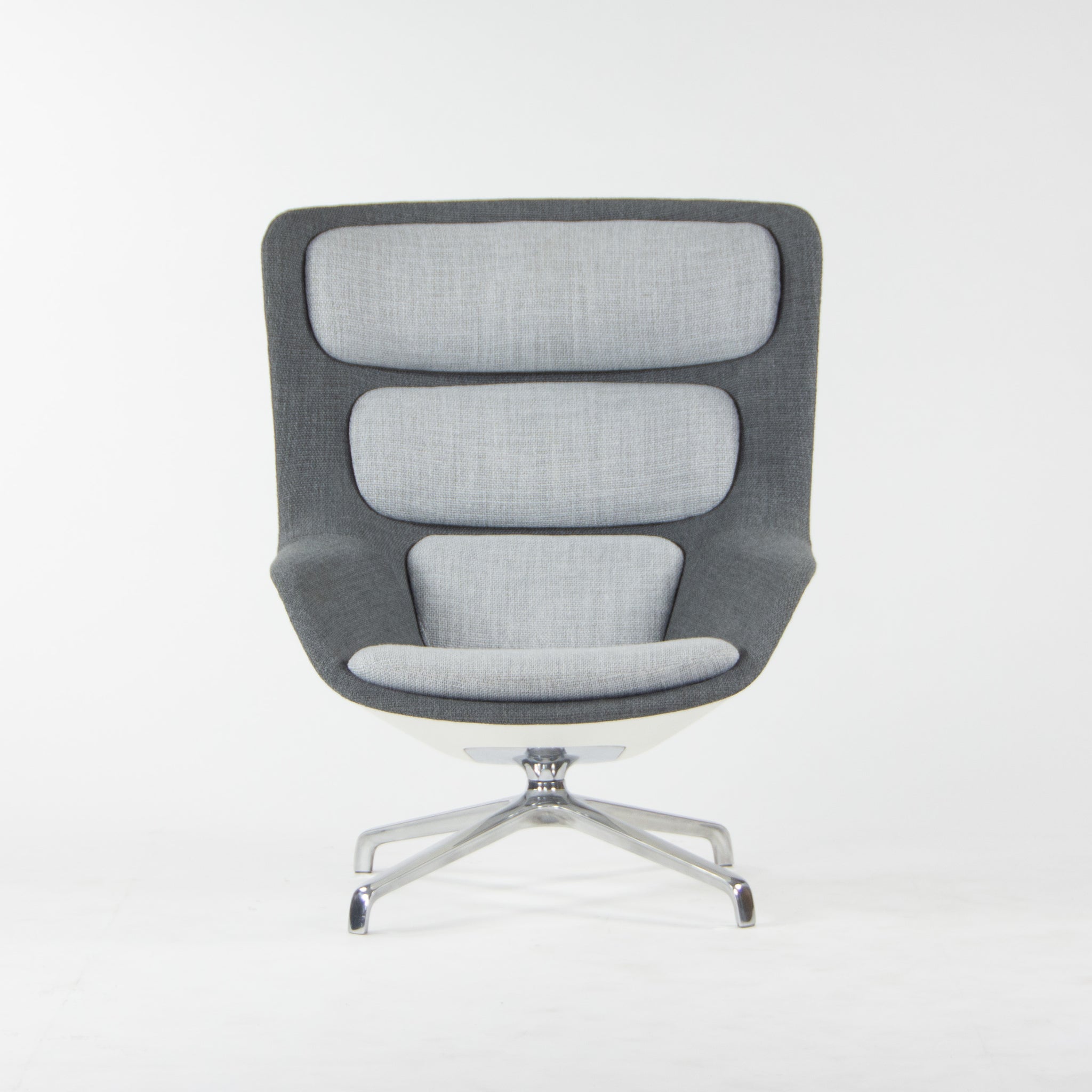 SOLD Herman Miller Grey Fabric Striad High Back Lounge Chair Markus Jehs Jürgen Laub