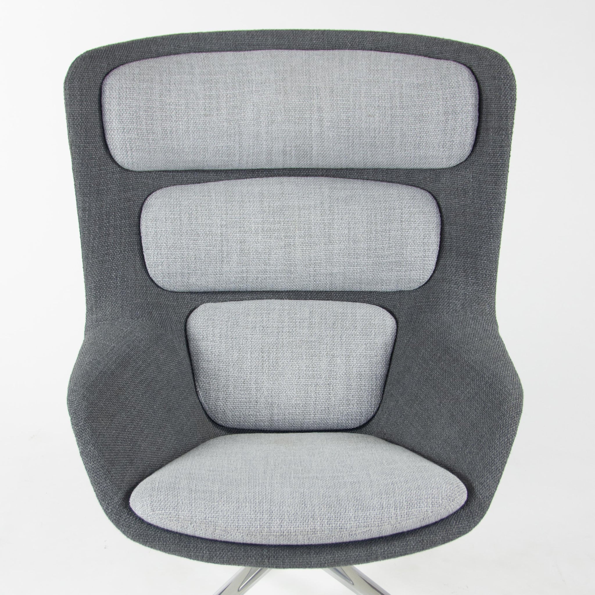 SOLD Herman Miller Grey Fabric Striad High Back Lounge Chair Markus Jehs Jürgen Laub