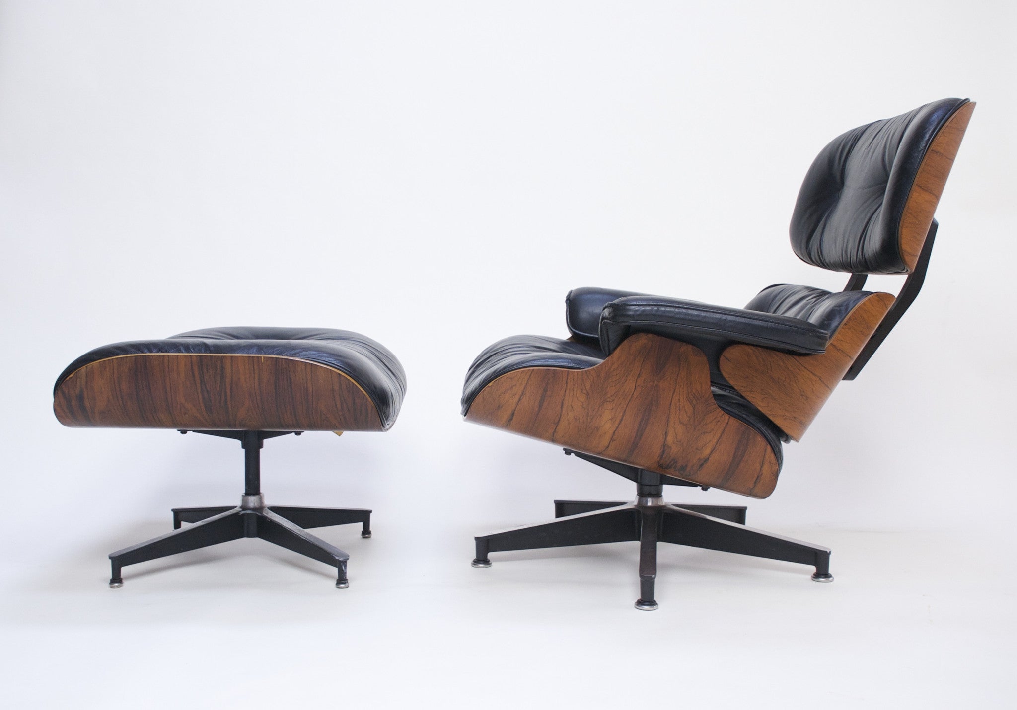 SOLD 1970's Herman Miller Eames Lounge Chair & Ottoman Rosewood 670 671