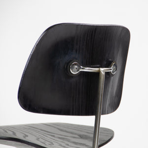 SOLD Eames Evans Herman Miller 1947 DCM Dining Chair Black Aniline Dye