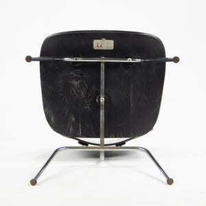 SOLD Eames Evans Herman Miller 1947 DCM Dining Chair Black Aniline Dye