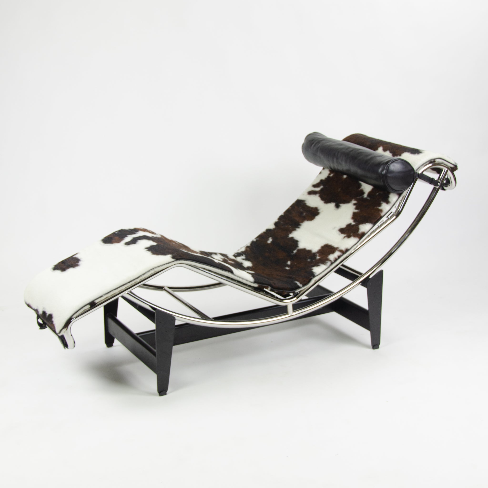 SOLD 2010's Le Corbusier Cassina LC4 Chaise Lounge Chair Pony Hide