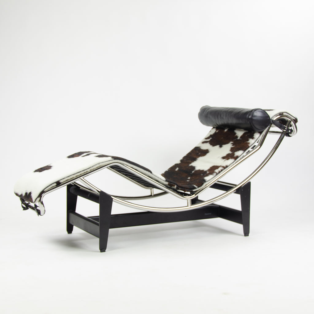 SOLD 2010's Le Corbusier Cassina LC4 Chaise Lounge Chair Pony Hide