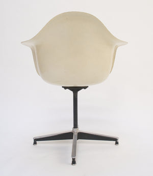 SOLD Eames Herman Miller Ivory Fiberglass Shell Chair Rare Base Arm Shell 1955 PSC