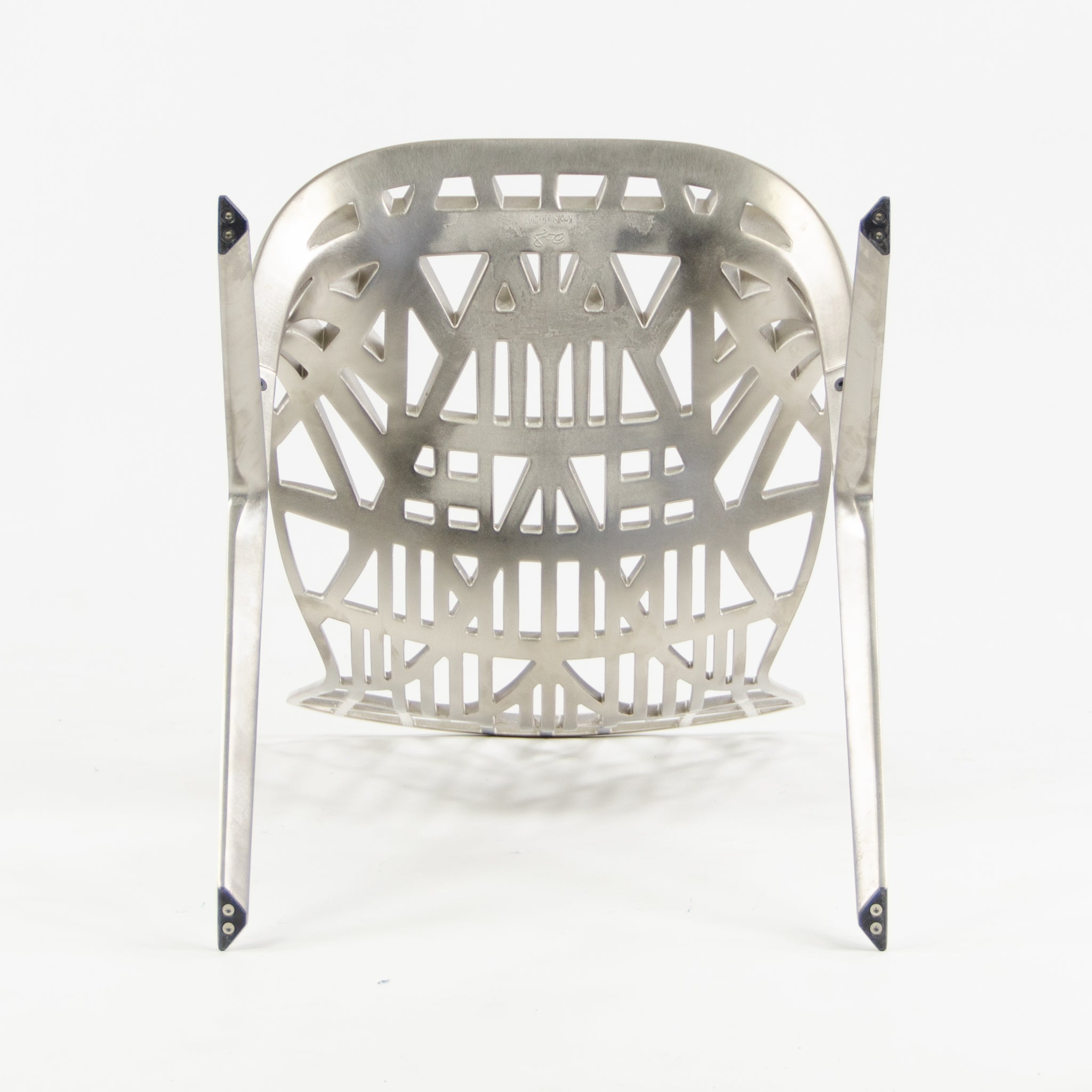 SOLD 2013 Knoll Studio David Adjaye Washington Skeleton Dining Chair Brushed Nickel