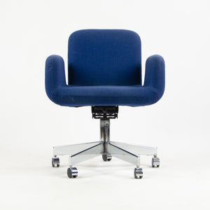 SOLD Castelli Rolling Office Chair Vintage Blue Hopsack