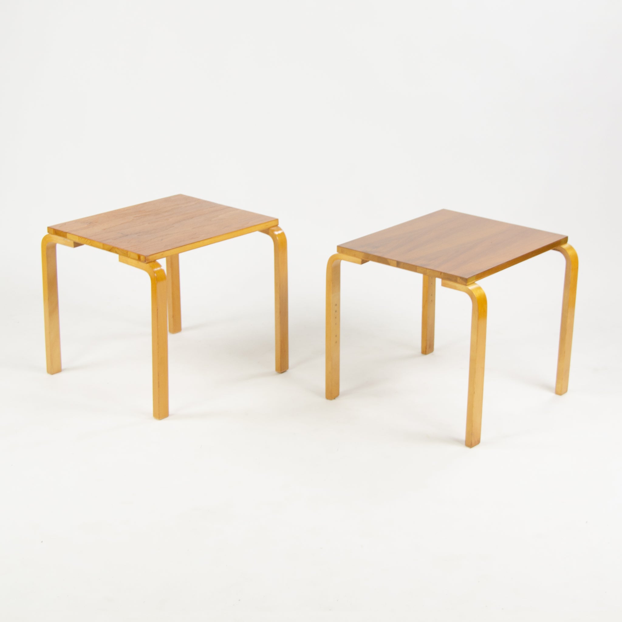 SOLD Alvar Aalto 1950's Pair of Side Table 81 by Finmar Finsven Finland