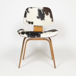 SOLD Vintage Eames Herman Miler 1950's Cowhide Ash DCW Chair