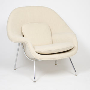 SOLD Eero Saarinen Womb Chair Knoll International Mid-Size Ivory Cato Fabric MINT!